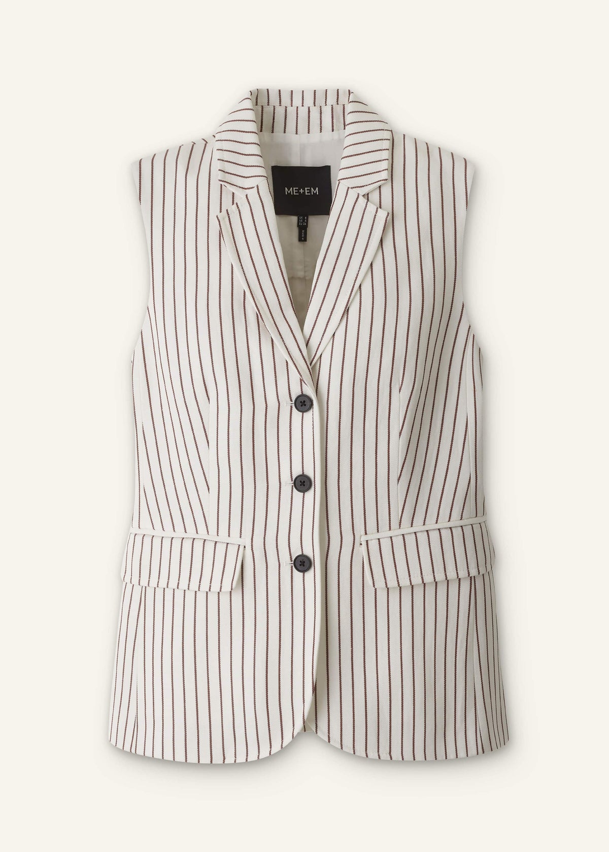 Ivory Slim Vest | ME+EM
