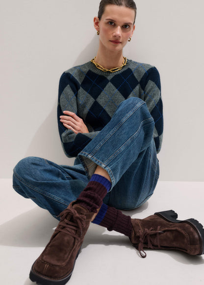 Dark Brown Boot Sock | ME+EM