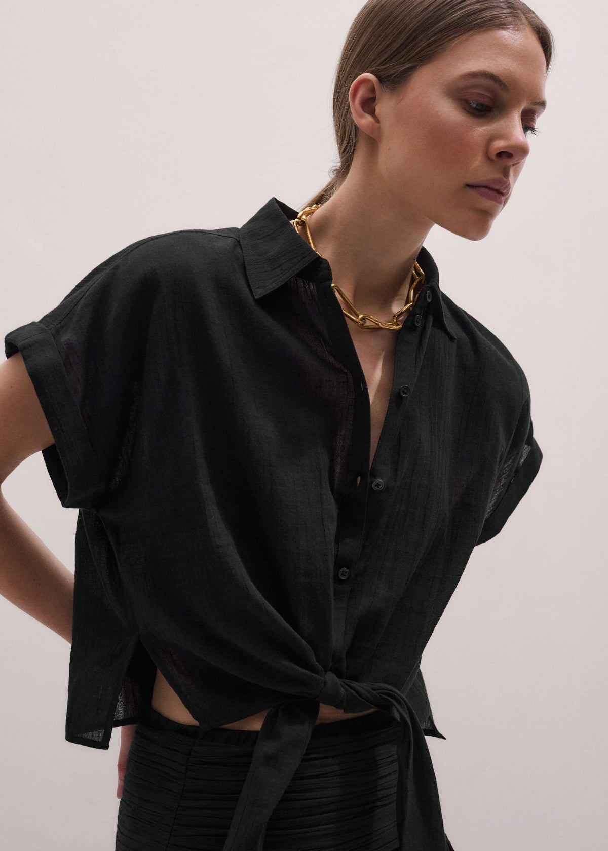 Black Beach Shirt Co-ord | ME+EM