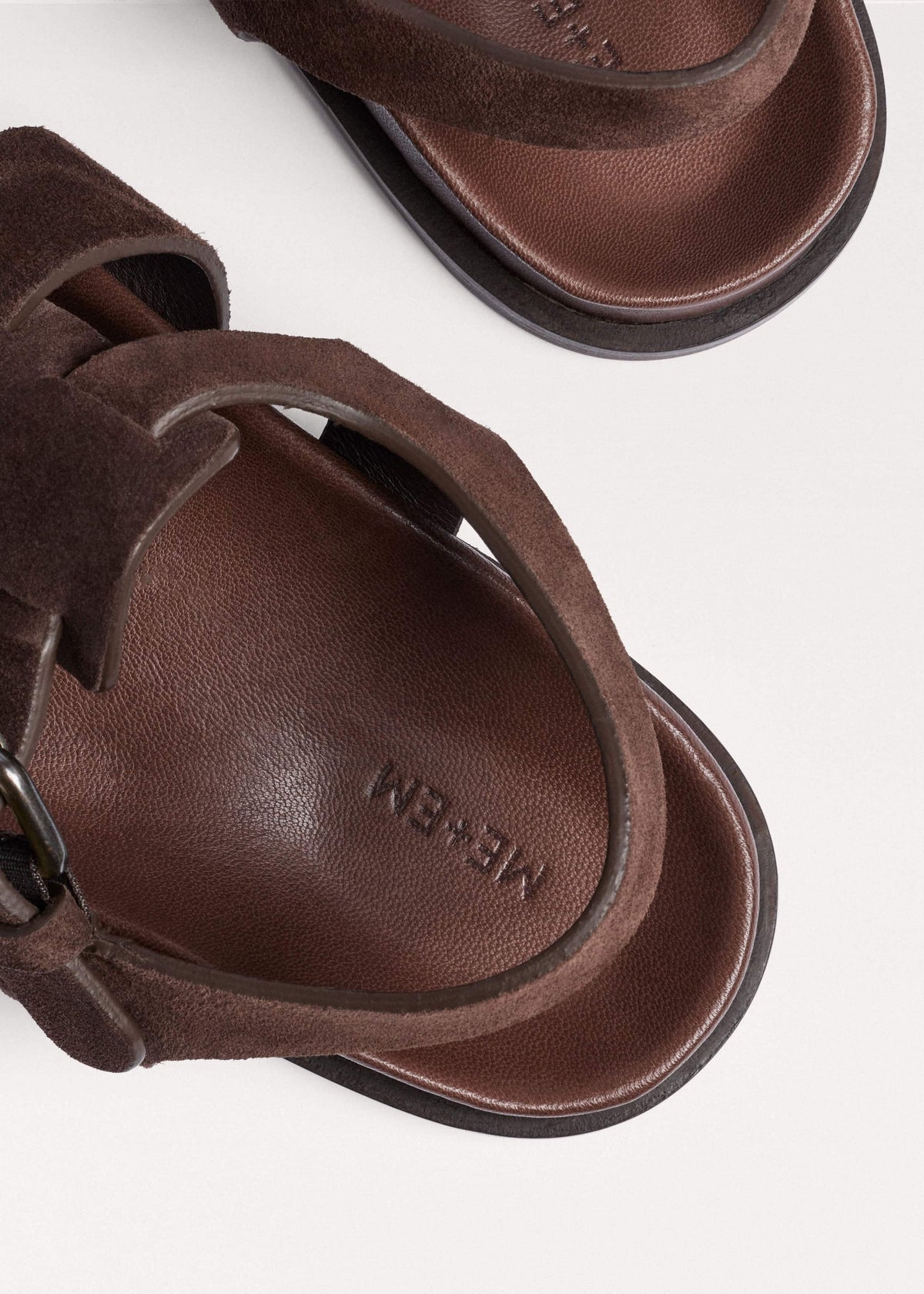 Dark Brown Open Toe Fisherman Sandal | ME+EM
