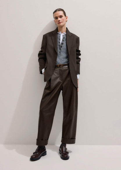 Brown Leather Double Buckle Shoe | ME+EM