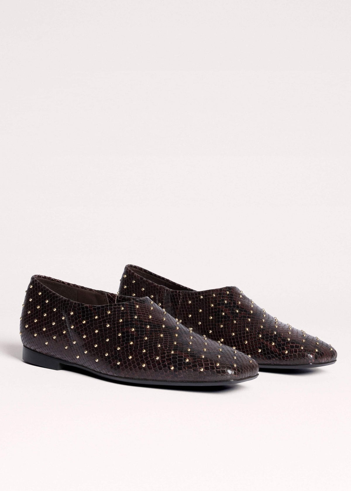 Brown Square Toe Slipper | ME+EM
