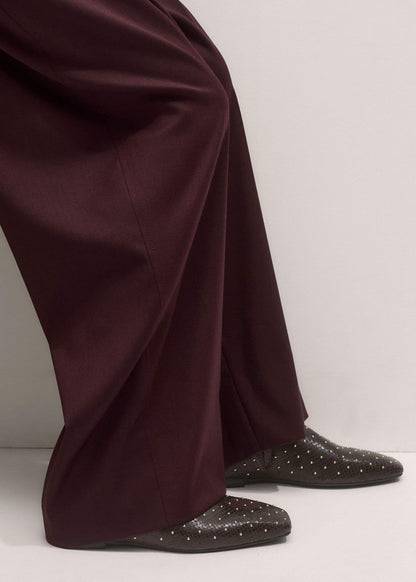Brown Square Toe Slipper | ME+EM