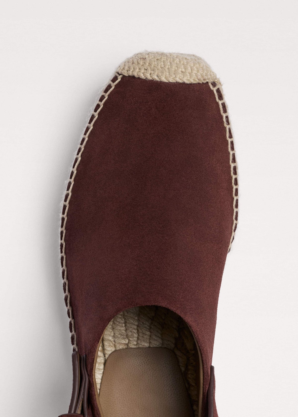 Dark Cinnamon Suede Slingback Espadrille | ME+EM