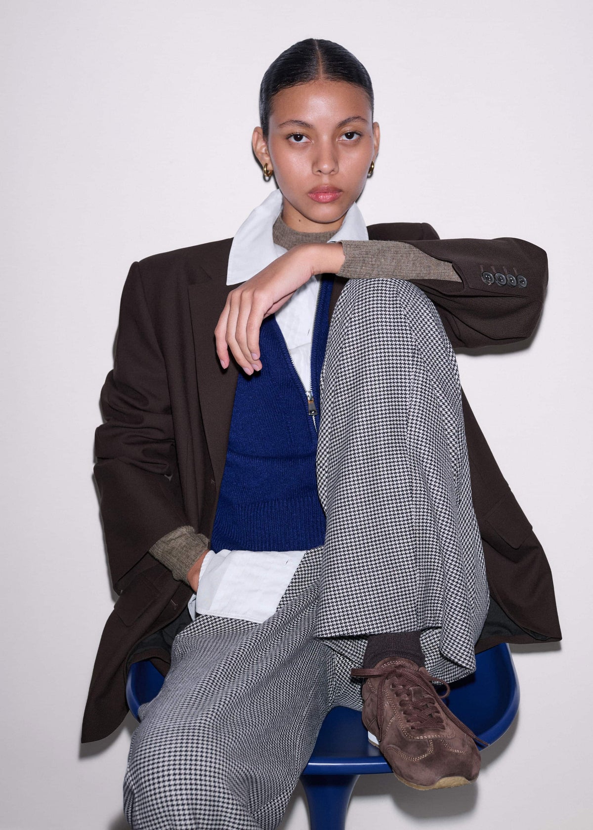 Brown Retro Runner Sneaker | ME+EM