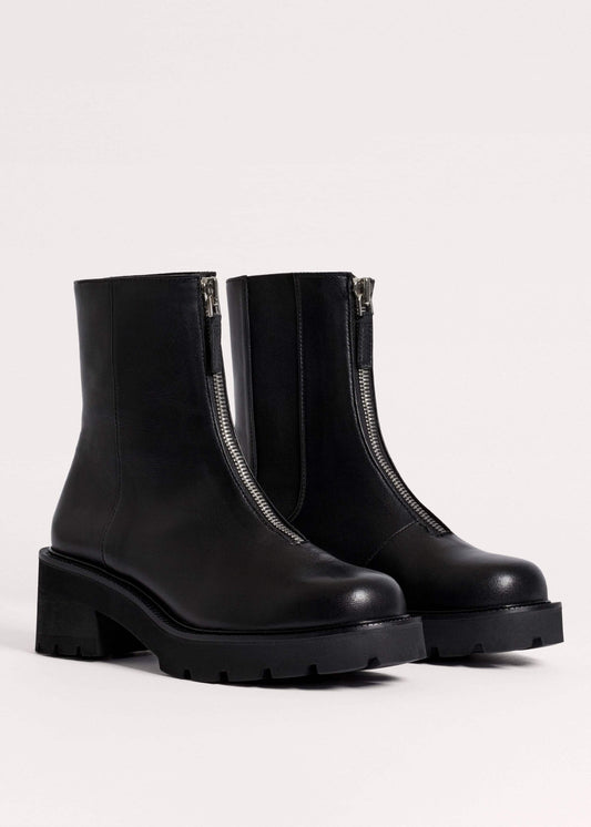 Black Zip Front Boot | ME+EM
