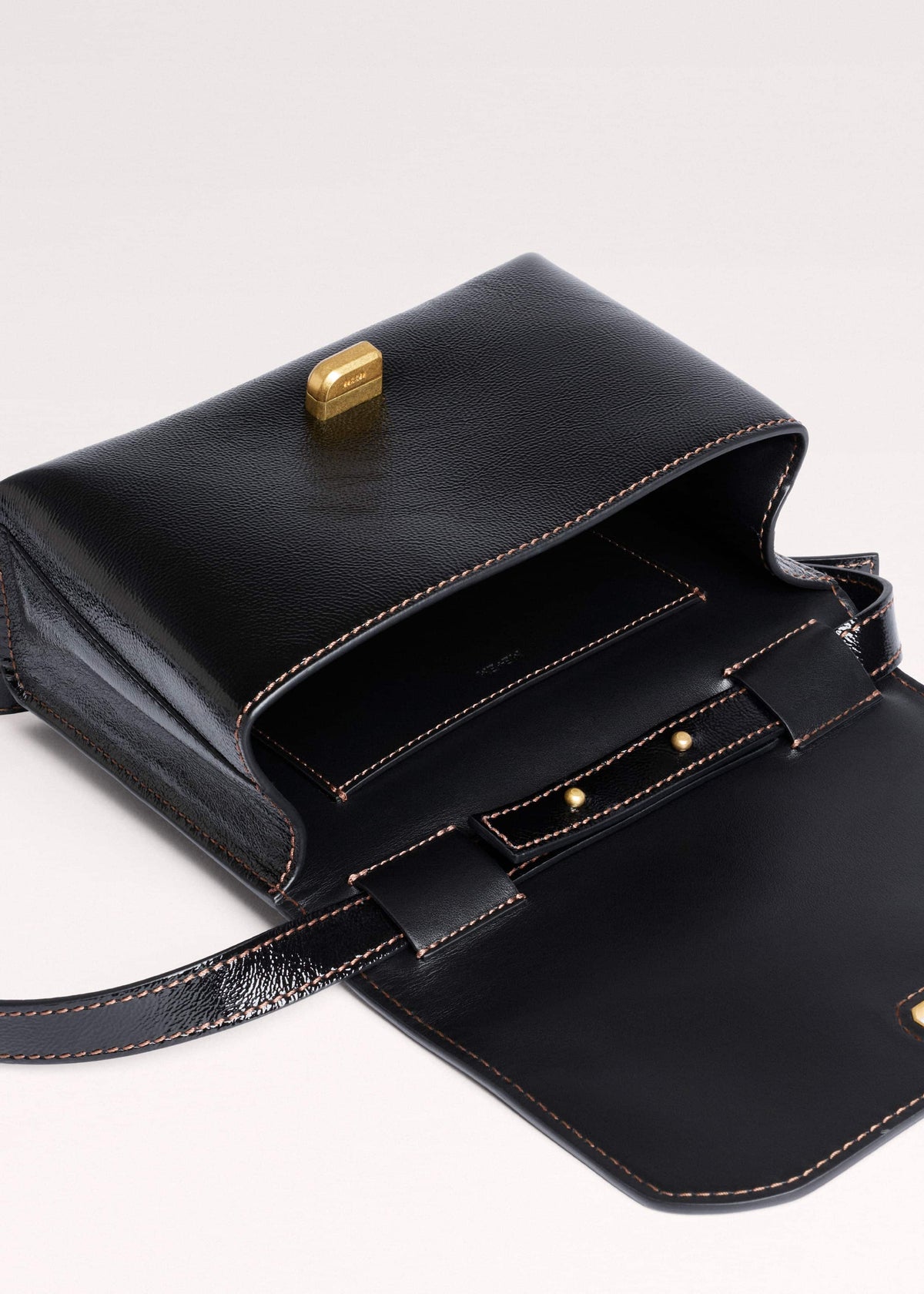 Black Leather Clutch + Crossbody Bag | ME+EM