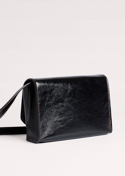 Black Leather Clutch + Crossbody Bag | ME+EM