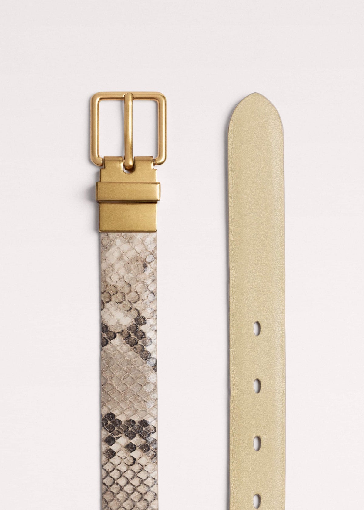 Snake Print Reversible Belt | ME+EM