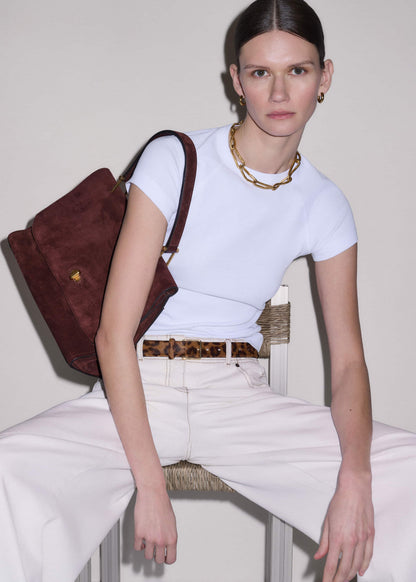 Brown Leopard Print Classic Belt | ME+EM