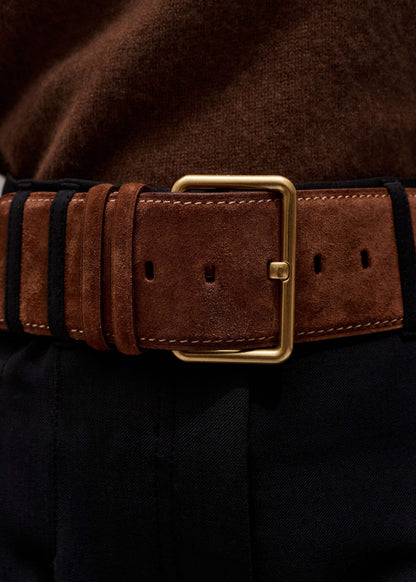 Brown Extra Wide Waisted Belt | ME+EM