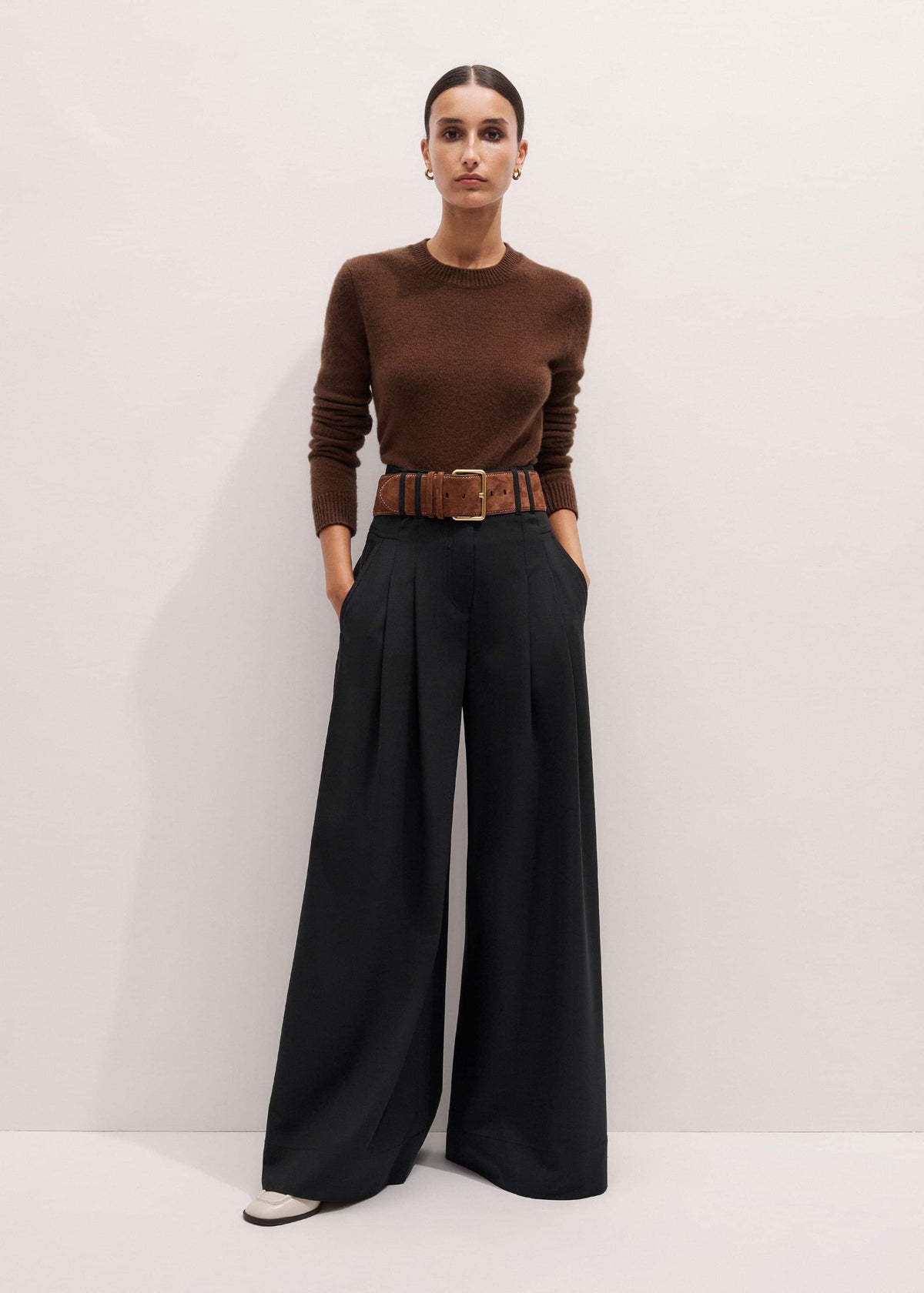 Brown Extra Wide Waisted Belt | ME+EM