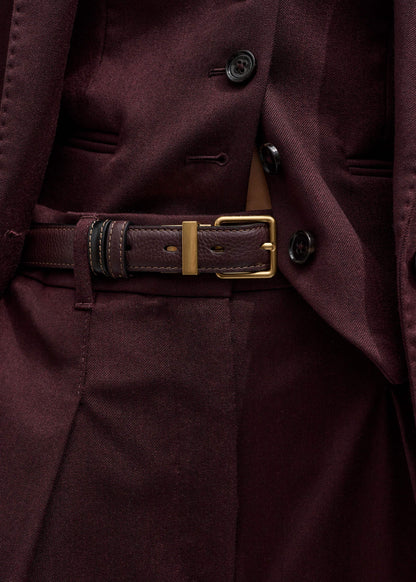 Red Leather Reversible Belt | ME+EM