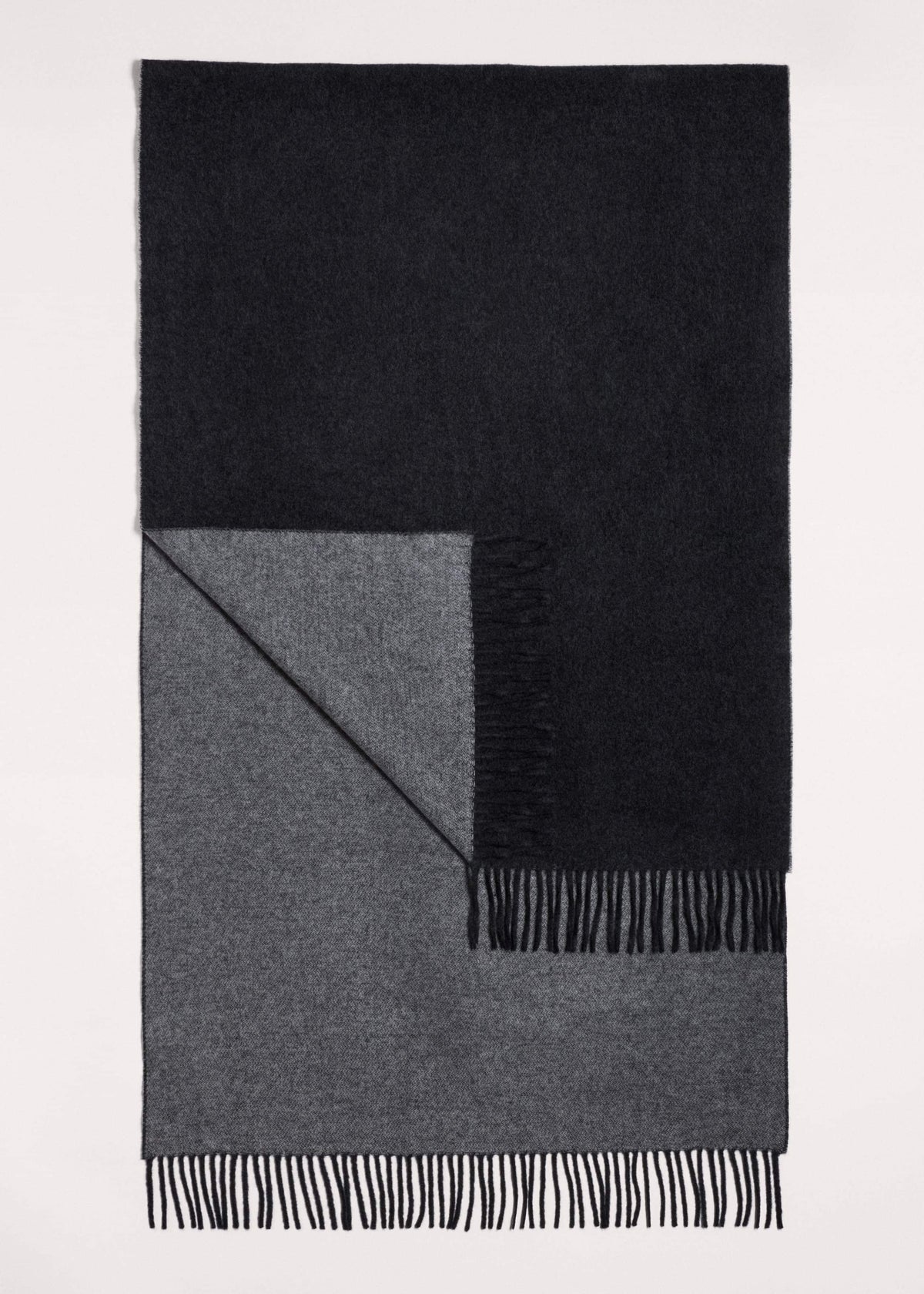 Gray Cashmere Blend Travel Scarf | ME+EM
