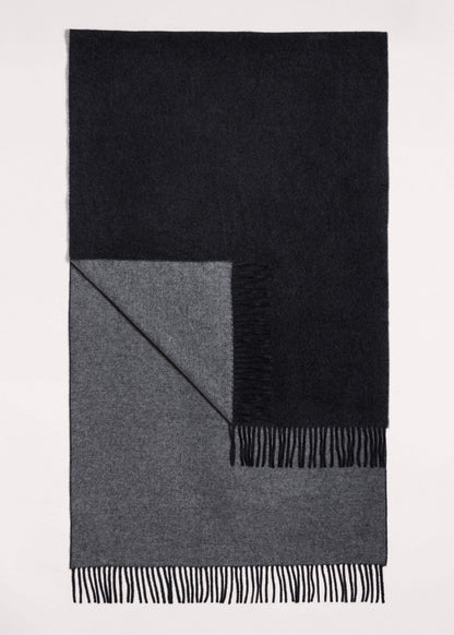 Gray Cashmere Blend Travel Scarf | ME+EM