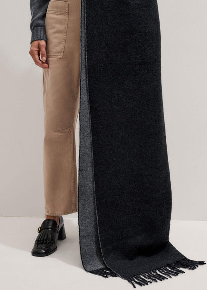 Gray Cashmere Blend Travel Scarf | ME+EM