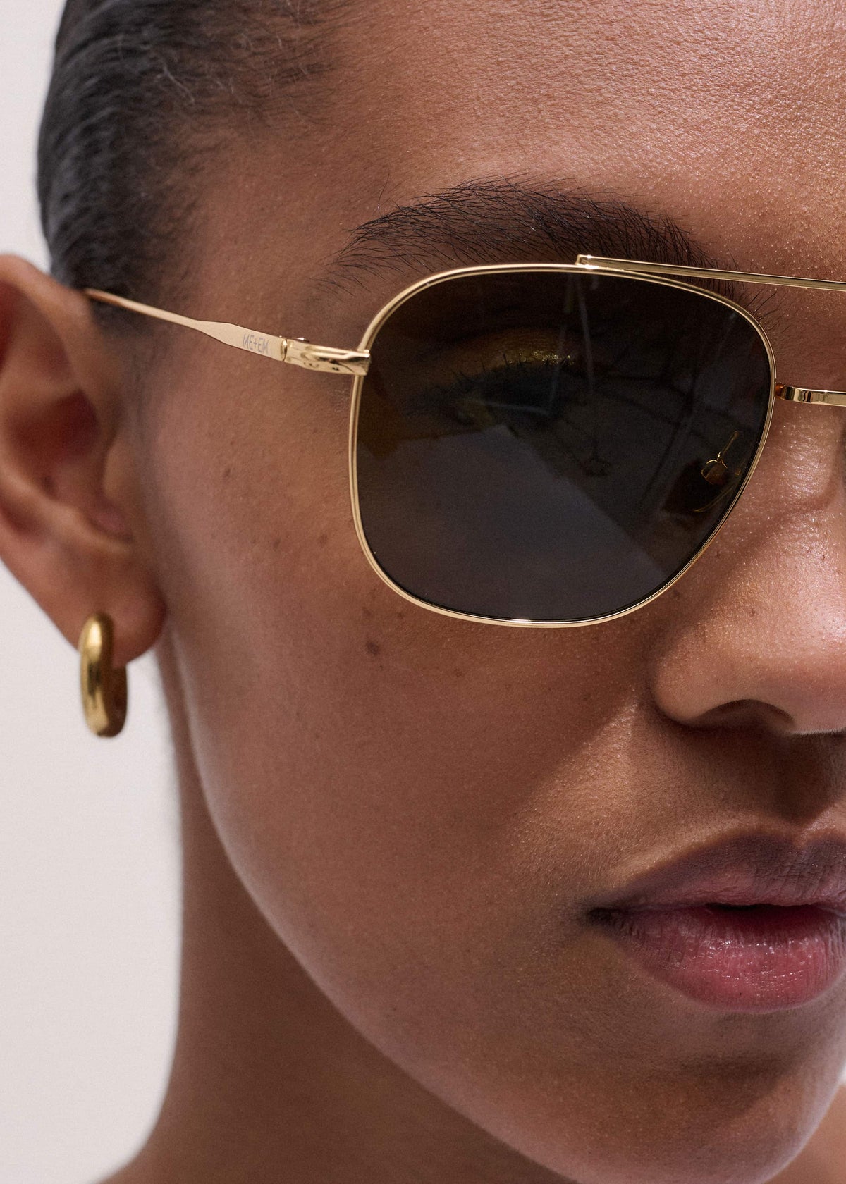Olive Aviator Sunglasses | ME+EM