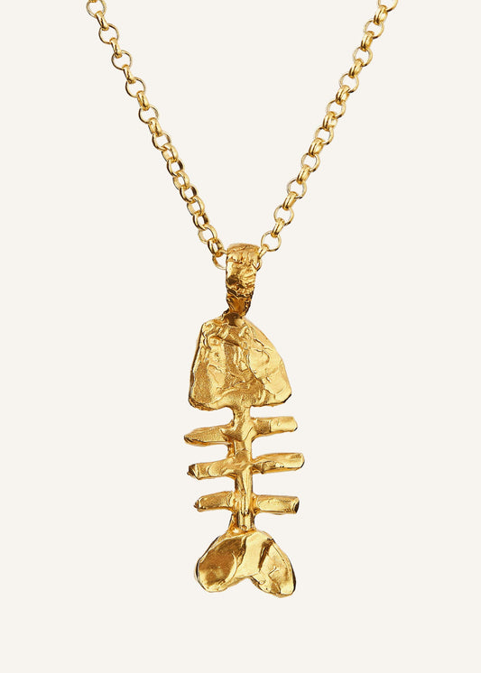 Gold Silhouette Of Summer Necklace | ME+EM